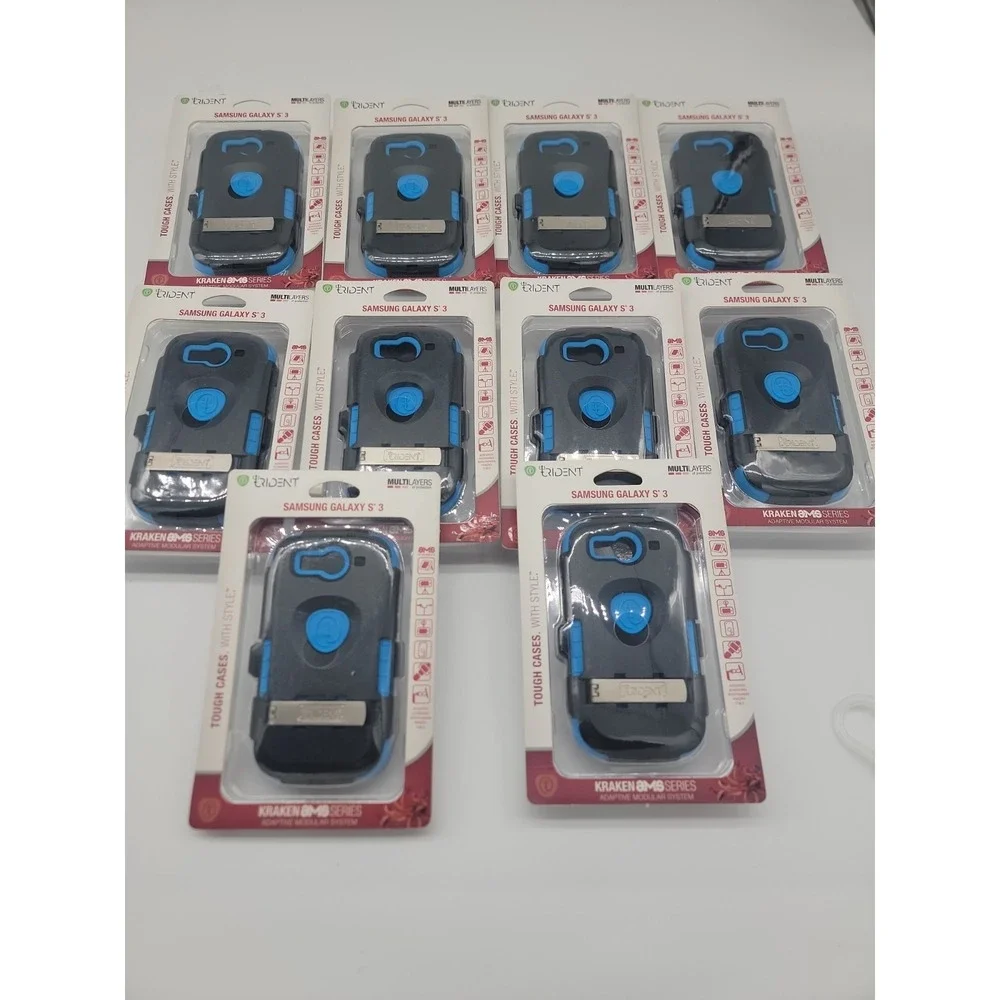 Lot Of 10 Trident Ams-I9300-Bl Kraken Ams Case for Samsung Galaxy S III New!